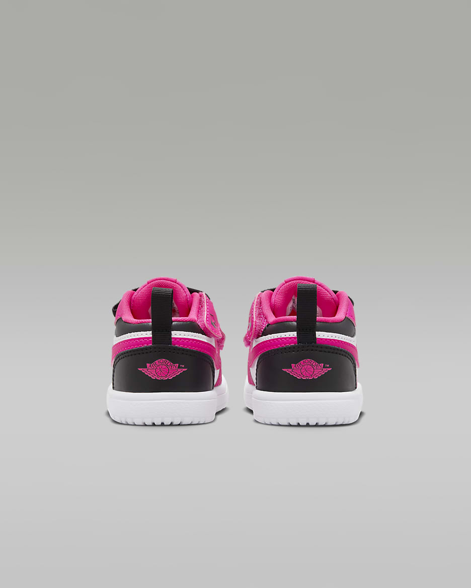 Black and pink toddler jordans online